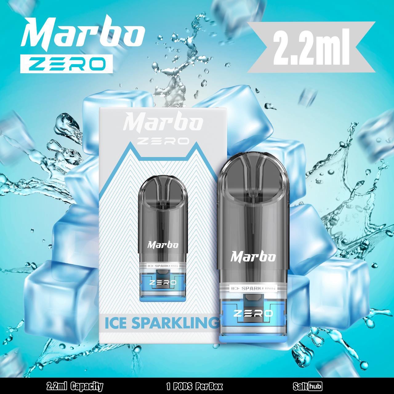 หัวน้ำยา Marbo Zero Pod น้ำแร่ ice sparkling