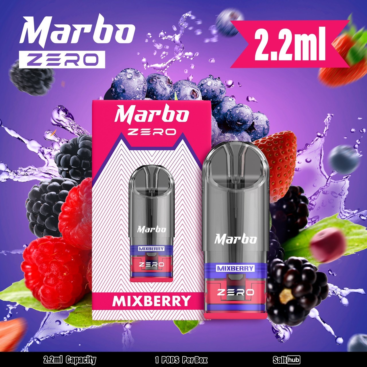 หัวน้ำยา Marbo Zero Pod – Mixberry