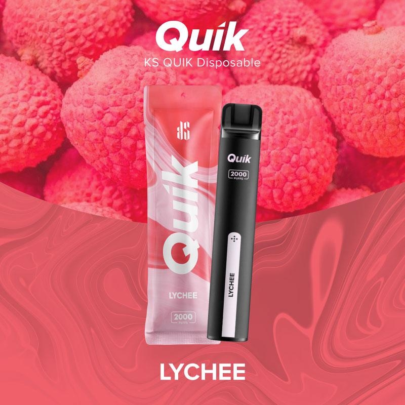 ks quik Lychee 2000 Puffs ลิ้นจี่